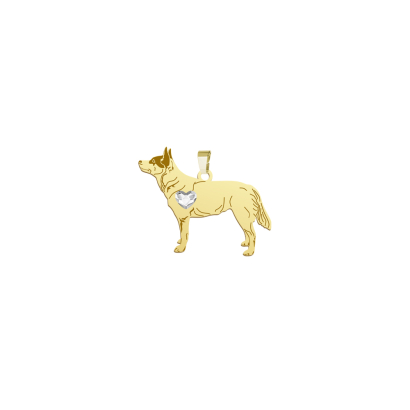 Zawieszka pozłacana Australijski Pies Pasterski GRAWER GRATIS - MEJK Jewellery