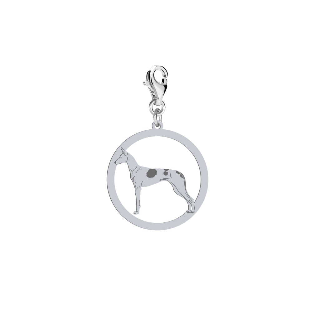 Silver  Ibizan Hound engraved charms - MEJK Jewellery