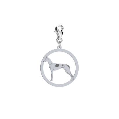 Silver  Ibizan Hound engraved charms - MEJK Jewellery