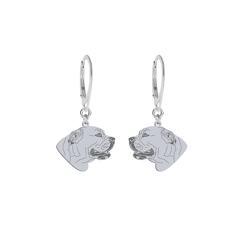 Silver Ca de Bou earrings, FREE ENGRAVING - MEJK Jewellery
