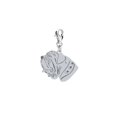 Silver Neapolitan Mastiff engraved charms - MEJK Jewellery