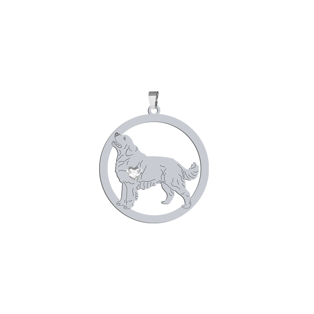 Silver Tatra Shepherd Dog pendant, FREE ENGRAVING - MEJK Jewellery
