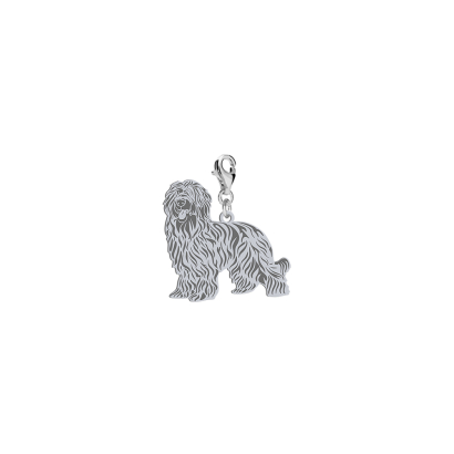 Silver Briard charms, FREE ENGRAVING - MEJK Jewellery