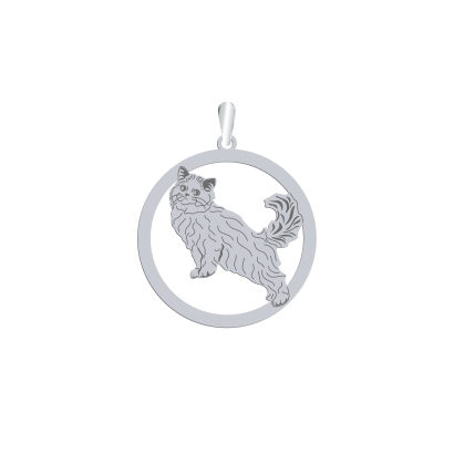 Silver Scottish Straight Cat pendant, FREE ENGRAVING - MEJK Jewellery