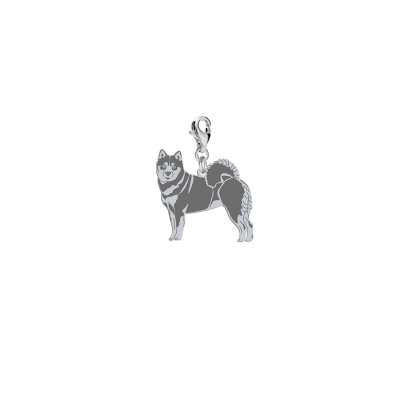 Silver Shiba-inu charms, FREE ENGRAVING - MEJK Jewellery