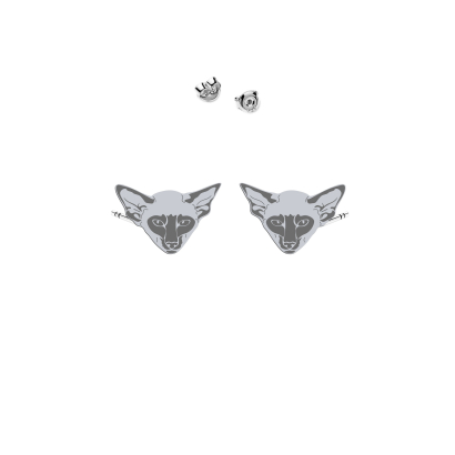 Silver Siamese Cat earrings - MEJK Jewellery