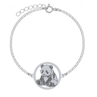 Bransoletka Srebrna Panda GRAWER GRATIS - MEJK Jewellery