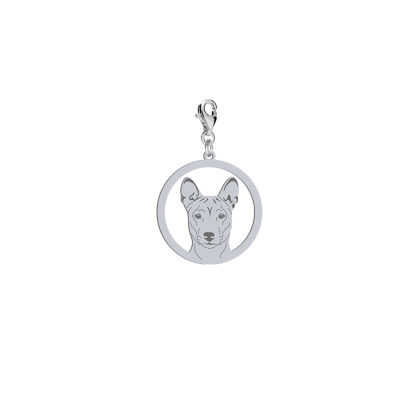 Silver Basenji engraved charms  - MEJK Jewellery