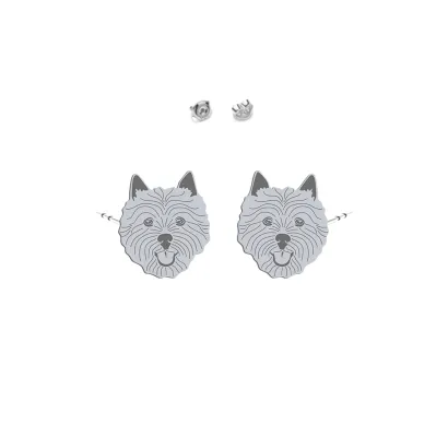 Silver Norwich Terrier earrings - MEJK Jewellery