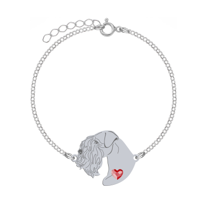 Bransoletka z psem Sealyham Terrier srebro GRAWER GRATIS - MEJK Jewellery
