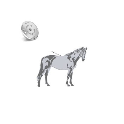 Silver Trakehner Horse pin - MEJK Jewellery