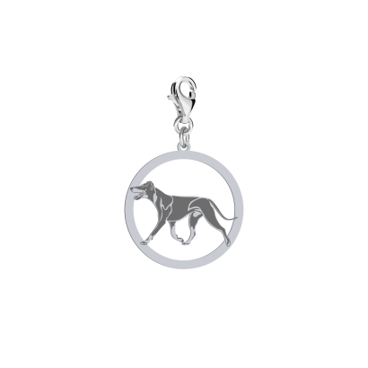Charms z psem Manchester Terrier srebro GRAWER GRATIS - MEJK Jewellery