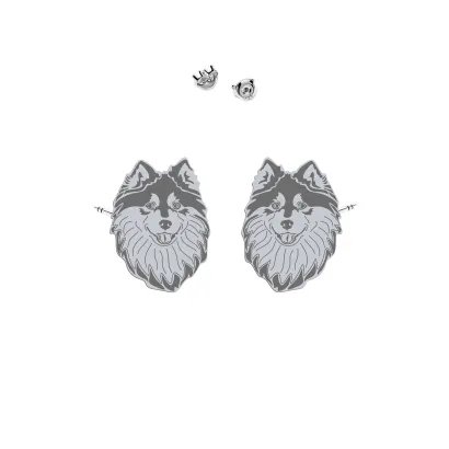 Silver Finnish Lapphund earrings - MEJK Jewellery