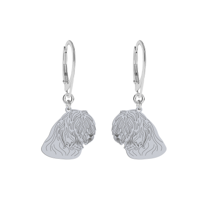 Silver Romanian Mioritic Shepherd  engraved earrings - MEJK Jewellery