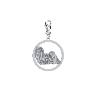 Silver Lhasa Apso charms, FREE ENGRAVING - MEJK Jewellery