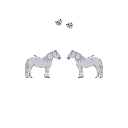 Silver Haflinger Horse earrings - MEJK Jewellery