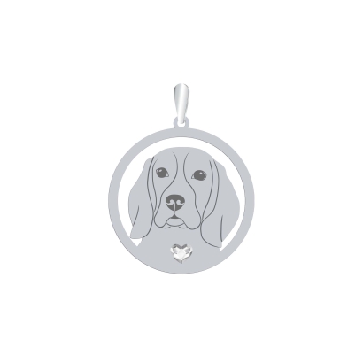 Silver Beagle engraved pendant - MEJK Jewellery