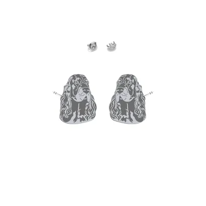 Silver Gordon Setter earrings - MEJK Jewellery