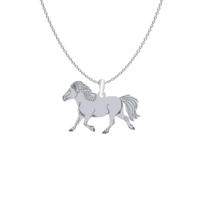 Silver Shetland pony necklace, FREE ENGRAVING - MEJK Jewellery