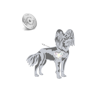 Wpinka z psem Rosyjski Toy srebro - MEJK Jewellery