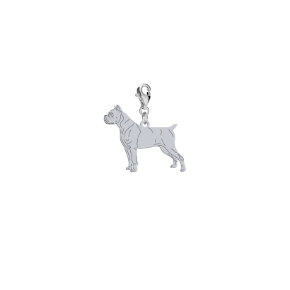 Silver Cane Corso charms, FREE ENGRAVING  - MEJK Jewellery