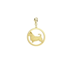 Charms Terrier Australijski 925srebro pozłacane - MEJK Jewellery
