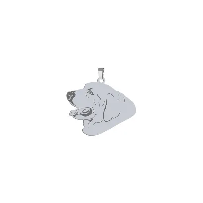Silver Tatra Shepherd Dog pendant, FREE ENGRAVING - MEJK Jewellery