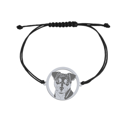 Silver Brazilian Terrier string bracelet, FREE ENGRAVING - MEJK Jewellery