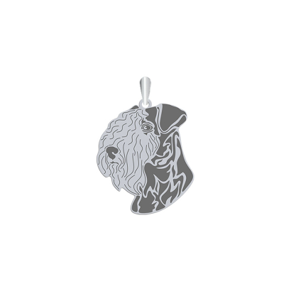 Zawieszka z psem Lakeland Terrier srebro GRAWER GRATIS - MEJK Jewellery