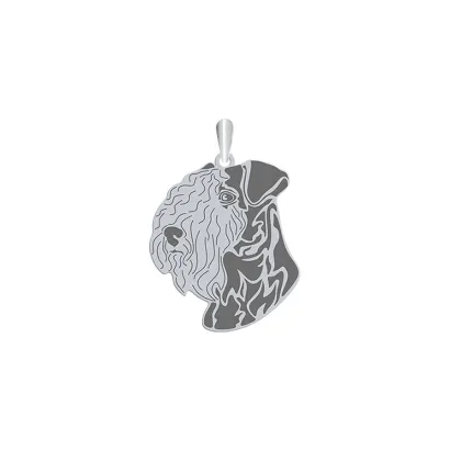 Zawieszka z psem Lakeland Terrier srebro GRAWER GRATIS - MEJK Jewellery