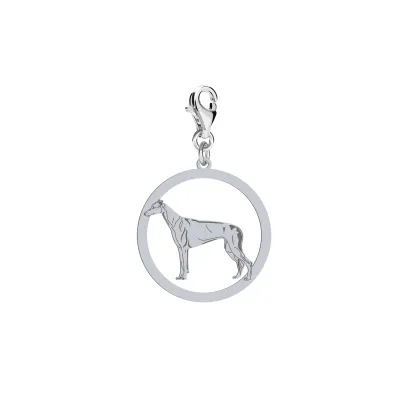 Silver Greyhound charms, FREE ENGRAVING - MEJK Jewellery