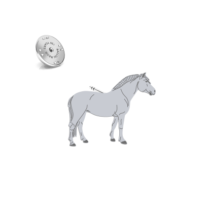 Silver Fjord Horse pin - MEJK Jewellery