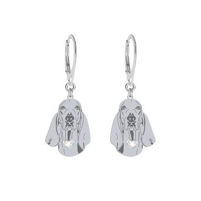 Silver Porcelaine earrings, FREE ENGRAVING - MEJK Jewellery