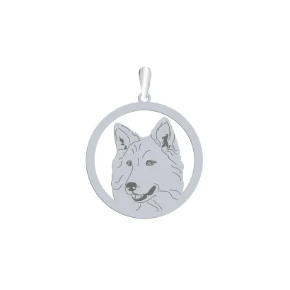 Silver White Swiss Shepherd pendant - MEJK Jewellery