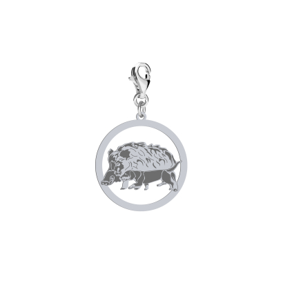 Silver Alpine Dachsbracke engraved charms - MEJK Jewellery