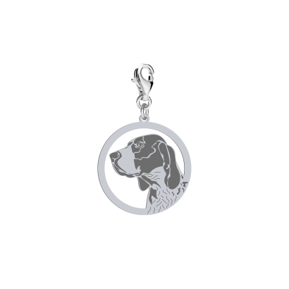 Charms z psem Braque d’Auvergne srebro GRAWER GRATIS - MEJK Jewellery