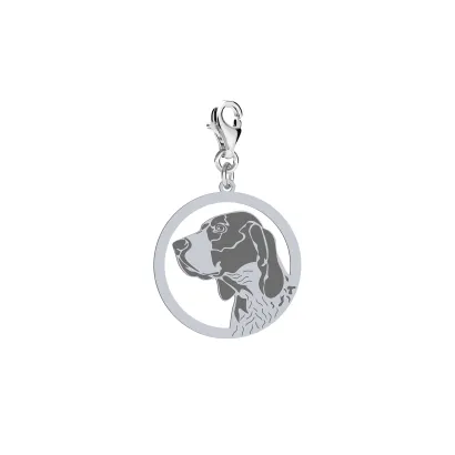 Silver Braque d'Auvergne engraved charms - MEJK Jewellery