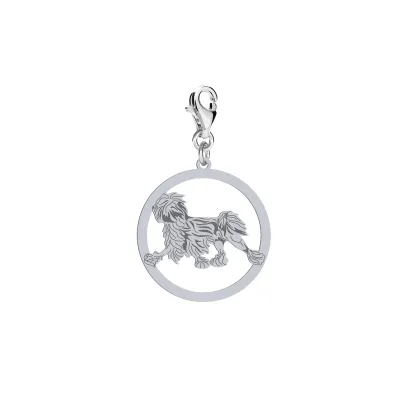 Silver Lowchen charms, FREE ENGRAVING - MEJK Jewellery