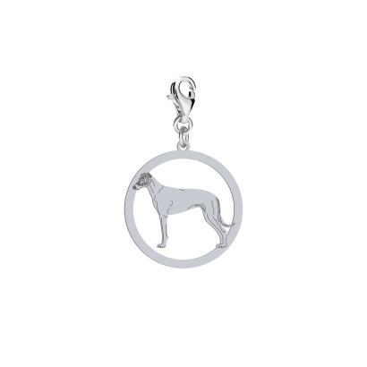 Silver Hungarian Greyhound engraved charms - MEJK Jewellery