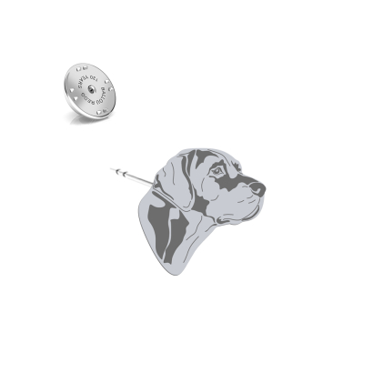 Silver Louisiana Catahoula pin - MEJK Jewellery