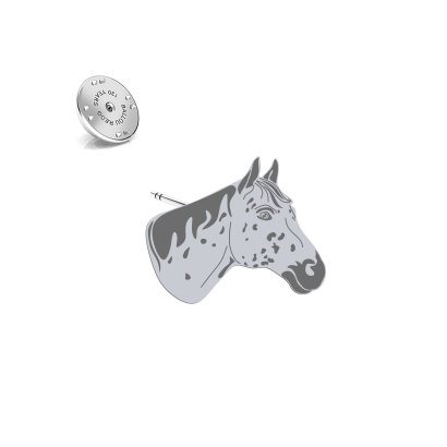 Silver Appaloosa Horse pin - MEJK Jewellery