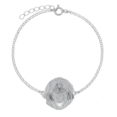 Silver Havanese bracelet, FREE ENGRAVING - MEJK Jewellery