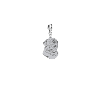 Silver Dog de Bordeaux engraved charms - MEJK Jewellery