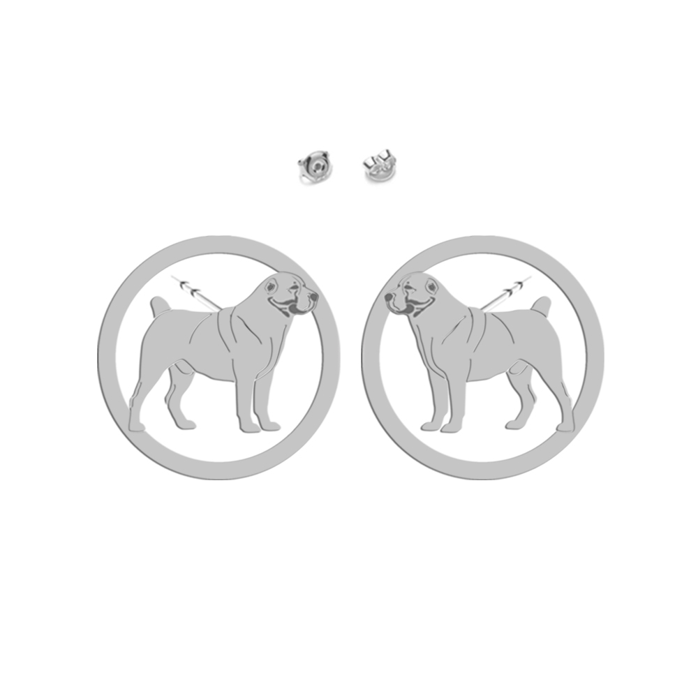 Silver Central Asian Shepherd earrings - MEJK Jewellery