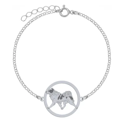 Silver Yakutian Laika bracelet, FREE ENGRAVING - MEJK Jewellery