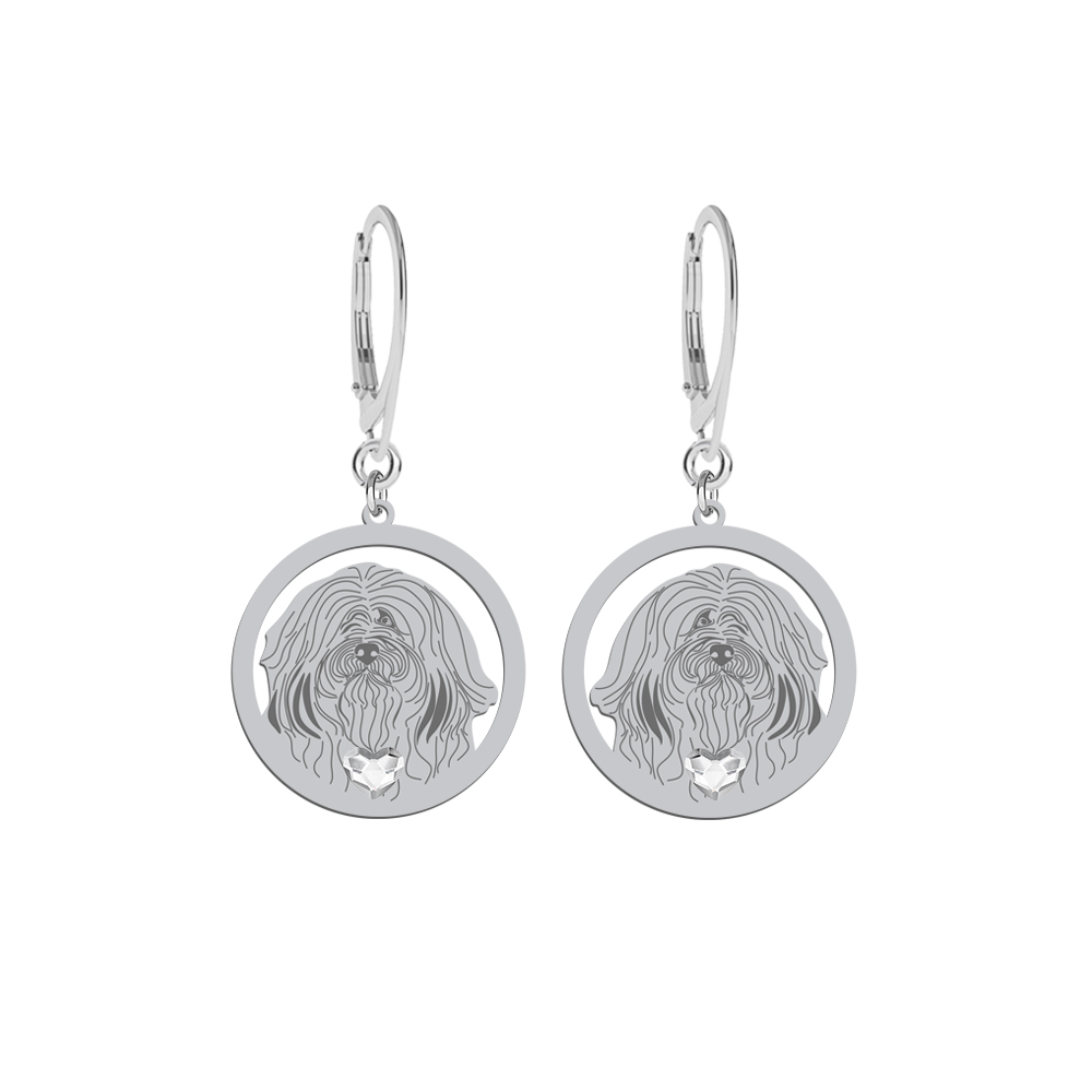 Silver Havanese earrings, FREE ENGRAVING - MEJK Jewellery