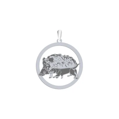 Silver Alpine Dachsbracke engraved pendant - MEJK Jewellery
