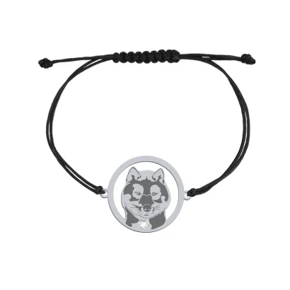 Silver Shikoku engraved string bracelet - MEJK Jewellery