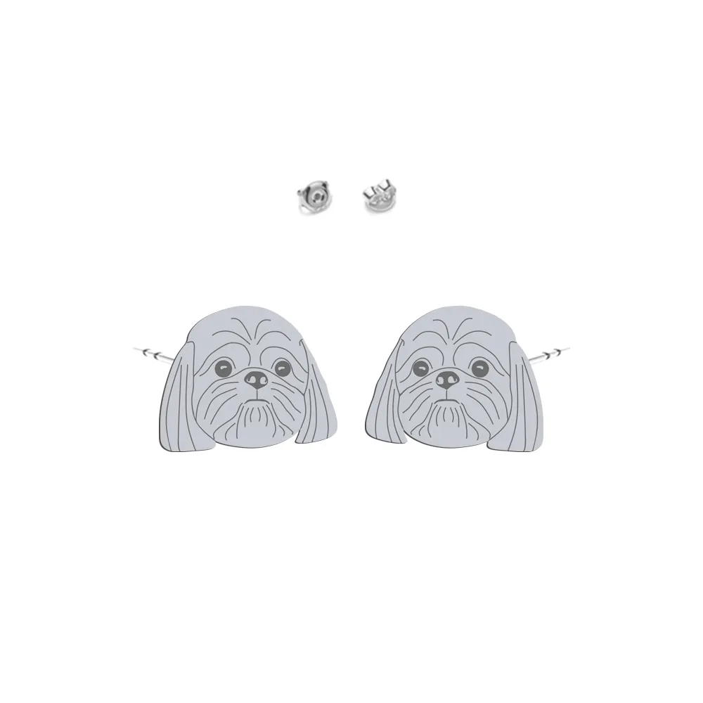 Silver Shih tzu earrings - MEJK Jewellery