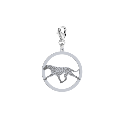 Silver Curly Coated Retriever charms, FREE ENGRAVING - MEJK Jewellery